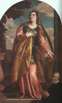 Paolo Veronese : St. Lucy and a Donor